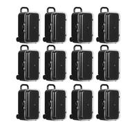 Didiseaon Boîte de Rangement Plastique Transparente 12pcs Mini Valise à Dragées Design Créatif et Usage Multifonctionnel pour Célébrations Mariage