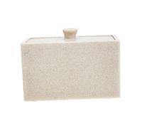 Didiseaon Boîte de Rangement pour Organisateur à Deux Compartiments pour Cosmétiques et Accessoires Pratique et Facile à Nettoyer Conserve Secs et pour Salle de Bain et Bureau