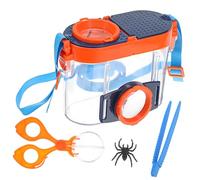 Didiseaon Boîte Dobservation Insectes avec Loupe Double Boîte Ventilée Portable avec Sangle pour Exploration Extérieure Kit Observation Insectes Garçon Fille