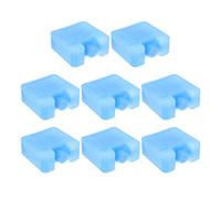 Didiseaon Boîtes à Cristaux de Glace Carrées Haute Efficacité de Refroidissement Légères 8pcs en Plastique Bleu pour Ambiance Estivale pour Air Conditioner Fan et Meal Prep Travail