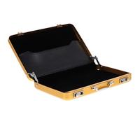 Didiseaon Boîtier à Cartes Style Mallette Compact et Portable avec Fermeture Sécurisée Support pour Cartes de Visite Organisateur Élégant pour