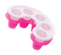 Didiseaon Bol de Trempage pour Ongles en Plastique 2pcs 5 Trous pour Manucure DIY à Domicile, Robuste et Pratique pour Dissoudre Vernis et Soigner les Ongles