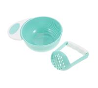 Didiseaon Bol Manuel pour Purée de Bol Mixeur Portable avec Couvercle Étanche pour Fruits Légumes et Viande Facile à Nettoyer pour Repas