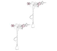 Didiseaon Boucles D'oreilles Fleurs de Cerisier pour Adolescentes en Cuivre, Légères et Délicates, Non Cassables ni Déformables, pour Rendez-bal