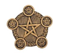 Didiseaon Bougeoir Décoratif d'Étoile à Branches Accessoire de Sacrifice en Solide Décoration Mystérieuse pour Activités Religieuses Ornement Élégant pour Maison
