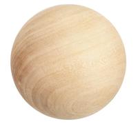Didiseaon Boule en bois massif, sphère en bois 9 cm, surface lisse, pour projet de peinture, bricolage DIY et création de