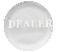 Didiseaon Bouton Dealer Poker Résistant à Usure Cristal Double Face Professionnel Accessoire de Jeu Compact pour Parties de Poker