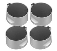 Didiseaon Boutons de Cuisinière en Alliage de Zinc 4 Pcs Certifiés, Commande Rotative à 45° Gauche/droite, Remplacement pour Brûleur à Gaz, Accessoires pour Plaque de Cuisson, Usage