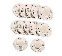 Didiseaon Boutons Magnétiques Dorés Ultra-Fins 12 Paires, 8 Trous, Résistants et Solide pour Paquet et Vêtements, Accessoires de Couture pour Patchwork, Paquet à Main et Vestes