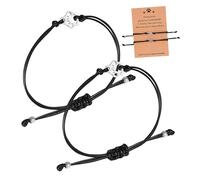 Didiseaon Bracelet Amitié Tissé Réglable avec Breloque Patte pour Femmes Garçons et Adolescents Cordon Doux Confortable Symbole de Lien et Souvenir Affectif