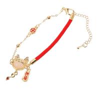 Didiseaon Bracelet Femme Cordon Rouge Tressé Année Du Dragon Accessoire Léger et Festif pour Filles et Femmes Cadeau Mode pour Nouvel An Chinois