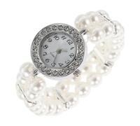 Didiseaon Bracelet Femme Perles Élégant Double Élastique Ajustable avec Accessoire Mode Vintage pour Montres et Soirées Chic pour Femme