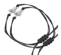 Didiseaon Bracelet Tortue Réglable pour Couple Bijoux de Poignet Tressés en Corde Set de 2 Bracelets d'Amitié Unisexes Accessoires pour Relation et Présent Anniversaire