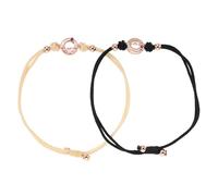 Didiseaon Bracelets de Couple Tissés Ajustables avec Vibration Tactile Bracelets Amour pour Relation Longue Distance Bandeaux Confortables pour Homme et Femme