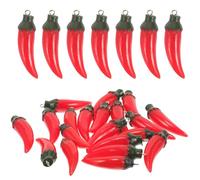 Didiseaon Breloques En Résine Poivron 20pcs Pour Fabrication Bijoux Créatifs, Porte-clés Gourmand, Pendentifs Fantaisie Diy, Accessoires Loisirs Créatifs, Présent Fait Main, Usage Polyvalent