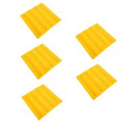 Didiseaon Brique Aveugle Robuste pour Trottoirs et Routes Sécurisées en Pvc Orange, 5 Pièces, Facile à Appliquer Décoller