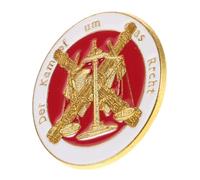Didiseaon Broche Accessoire Commémoratif Unique en Métal Élégant Balance Justice pour Avocats, pour Événements et Célébrations