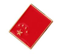 Didiseaon Broche Drapeau National, Alliage Métal, Insigne de Vêtements, Épingle Robuste, Forme Drapeau National, Rouge, pour Fêtes D'anniversaire, Filles et Garçons