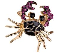 Didiseaon Broche Femme Crabe en Alliage Décorative et Accessoire pour Amoureuses des Animaux, pour Vêtements et Pulls Lors du Nouvel An ou Anniversaire