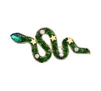 Didiseaon Broche Serpent Style Vintage avec Strass Broche de Revers Décorative Bijoux Serpent Halloween pour Vêtements