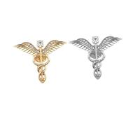 Didiseaon Broches Ailes d'Ange 2 Pièces pour Décorations Mariage et Cérémonies Élégantes en Métal, Accessoires Mode pour Femmes