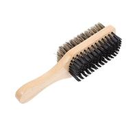 Didiseaon Brosse à Barbe et Cheveux Double Face pour Application Huile Nettoie et Soigne la Barbe Manche Ergonomique