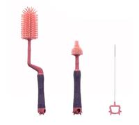 Didiseaon Brosse à Biberon Silicone avec Goupillon pour Nettoyer Facilement les Coins et Côtés Outil de Nettoyage pour Biberons