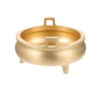 Didiseaon Brûleur de Parfum Bouddhiste en Cuivre Or, Effet Décoratif Multi-Fonction pour Prière et Offrande, Style Classique Chinois Traditionnel