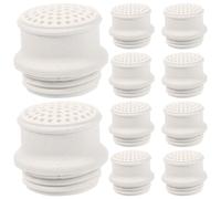 Didiseaon Buse de Lampe à Vapeur en Poterie Beige, Lot de 12 Pièces, Pièces Remplaçables pour Lanterne à Gaz, Accessoires pour Éclairage Extérieur et Camping