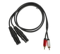 Didiseaon Câble Adaptateur Audio Rca vers Xlr Femelle avec Coque Rouge et Transmission Audio Stable et Fiable Connecteur Équilibré pour Console Amplificateur et Effets