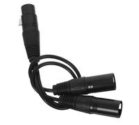 Didiseaon Câble Xlr Femelle vers Dual Mâle Audio Adaptateur Microphone Splitter Équilibré pour Microphones et Haut-parleurs Bruit et Plug-and-play Portable