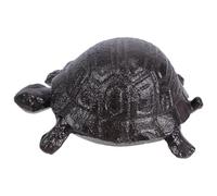 Didiseaon Cache-Clés Tortue en Fonte Vintage Boîte de Rangement Décorative pour Clés Organisateur Extérieur Résistant Statue Jardin Unique pour Entrée et Terrasse Cachette Secrète