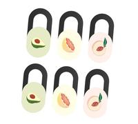 Didiseaon Cache Webcam Coulissant Ultra-Fin en Abs 6 Pièces pour Ordinateur Portable, Protection Anti-Hacking, Couverture de Confidentialité pour Caméra de Laptop