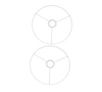 Didiseaon Cadre Abat-jour et Compatibilité en Fer Blanc Vintage 2 Pièces Diffusion Lumineuse Uniforme pour Lampe DIY pour Études et Décoration Intérieure