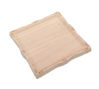 Didiseaon Cadre Miroir Vintage Européen, Cadre Photo Vintage en Bois, Beige, Applique Murale Décorative, Détails Sculptés la Main, pour Décoration Intérieure et Salle de Bain