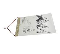 Didiseaon Calendrier Feng Shui 2026 du Nouvel An Chinois Calendrier Mural Suspendu en Rouleau avec Motif Cheval en Encre Mensuel pour Salon et Décoration Culturelle Asiatique