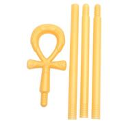 Didiseaon Canne De Marche En Croix Canne Égyptienne Sceptre De Égyptien Béquille Décorative De Marche Du Dragon Accessoire De Canne Décoratif De Prêtre Halloween Plastique Vêtements