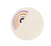Didiseaon Cartes de Naissance en Bois pour Bébé Panneau Annonce de Naissance, Accessoire Photo et Souvenir Mémorial pour Enregistrement Croissance et Prise de Photos Couleur Aléatoire
