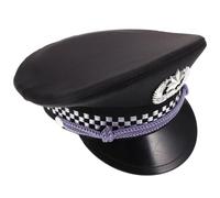Didiseaon Chapeau de Capitaine Confortable et Respirant en Coton Blanc et Argenté Réglable pour Hommes pour Fêtes à Thème et Costume de Marin