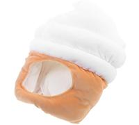 Didiseaon Chapeau de Glace Pelucheux de Cône Accessoire de Costume Créatif pour Fête et Spectacle Chapeau de Fête Décoratif Unique 1 Pièce Cosplay Halloween et Anniversaires