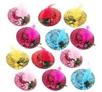 Didiseaon Chapeaux à Paillettes en Polyester 24 pour Animaux de Compagnie Confortables et Mignons et Fêtes de Noël ou Halloween pour Séances Photo