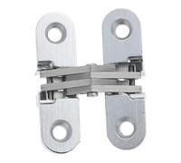 Didiseaon Charnière Invisible Offrant une Ouverture à 180 Degrés Argenté en Alliage de Zinc Robuste Charnière de Porte sans Trace pour Porte D'entrée