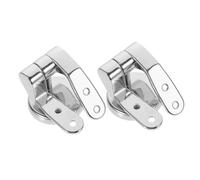 Didiseaon Charnière Siège Toilette Réglable Acier Inoxydable avec Fixations Silencieuses Kit Complet pour Remplacement Facile Compatible et Formes