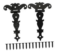 Didiseaon Charnières Rétro Pour Portail En Fer Lot De 2 11,2x6,9 Cm 8 Trous Usage Extérieur Murs Fond Portes Bois Hôtel