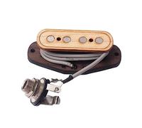 Didiseaon Cigar Box Guitar Pickup Érable pour Guitare à Cordes Micro Manche à Bobines Protégées Remplacement Durable et Marron