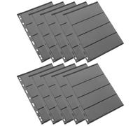 Didiseaon Classeur Timbre Petit Classeur 10 Feuilles Transparentes en Pvc Réutilisables pour Collection de Timbres et Cartes Postales Facile à Transporter