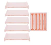 Didiseaon Clay Strip Rolling Tool Set with 5 Diameter Molds, Portable Plastic Pottery Roller Equipment for DIY Handbuilding and Crafting at Home