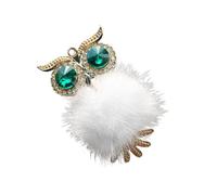 Didiseaon Clip De Parfum pour Voiture Hibou Blanc Strass Diffuseur D'aromathérapie Ventilation Voiture Usage Automobile Présent Féminin