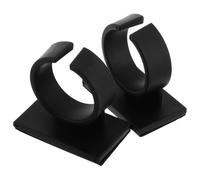 Didiseaon Clip Micro en Plastique Noir 2pcs pour Microphone avec Crochet Suspendre Facile à Utiliser, pour Interviews et Discours Professionnels