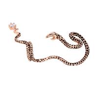 Didiseaon Clip Oreille Serpent Rétro Design Créatif et Exagéré Accessoire de Mode Unique pour Oreille Droite Couleur Rose Doré Parfait sans Piercing